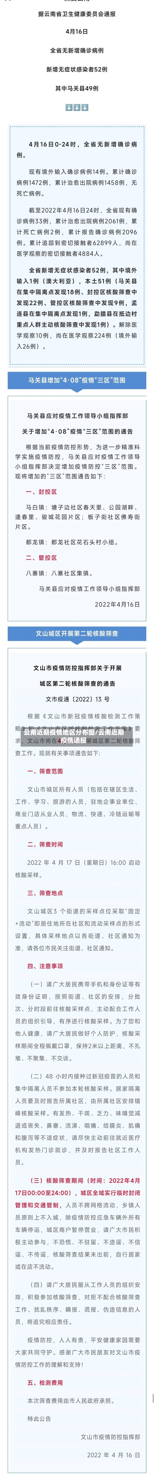 云南近期疫情地区分布图/云南近期疫情通报