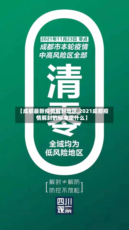 【成都最新疫情解封地区,2021成都疫情解封的标准是什么】