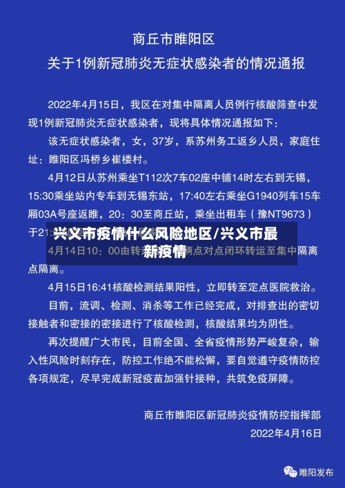兴义市疫情什么风险地区/兴义市最新疫情