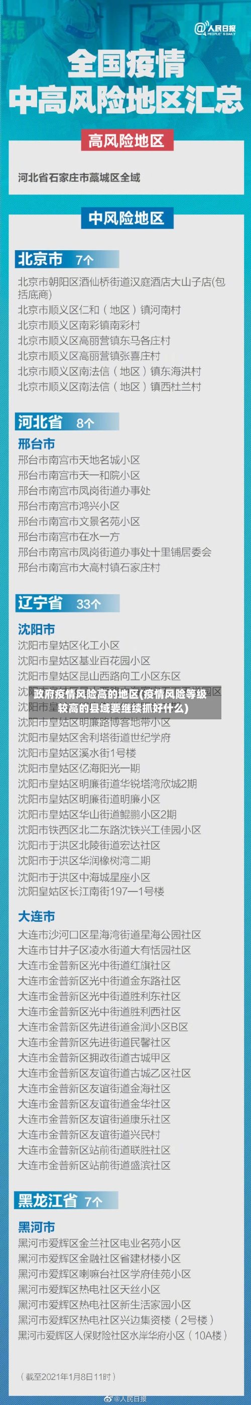 政府疫情风险高的地区(疫情风险等级较高的县域要继续抓好什么)