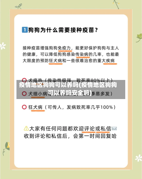 疫情地区狗狗可以养吗(疫情地区狗狗可以养吗安全吗)