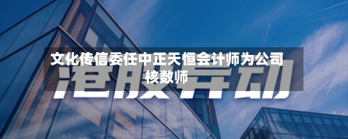 文化传信委任中正天恒会计师为公司核数师